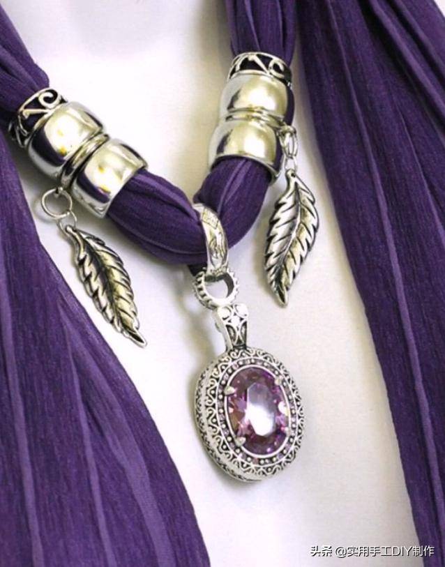 围巾|「串珠作品」35款时尚的珠宝围巾项链，你也能拥有