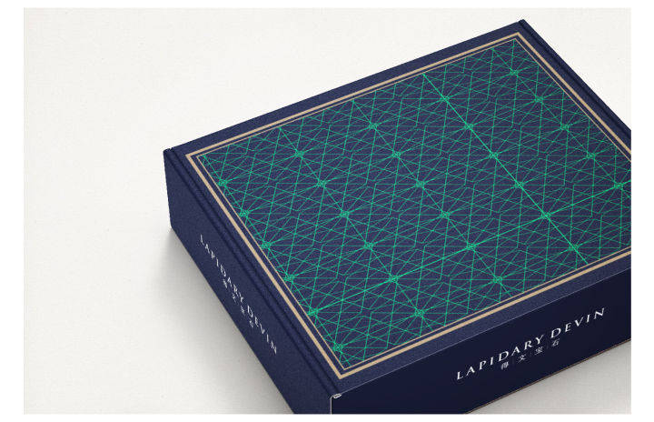 得文|得文宝石Logo设计——辅助线在轮廓抽象化上的应用