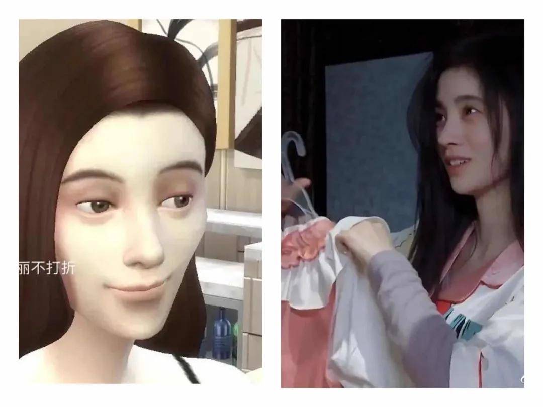 中庭|捏了张和鞠婧祎一模一样的脸，可淡妆为啥这么吓人….