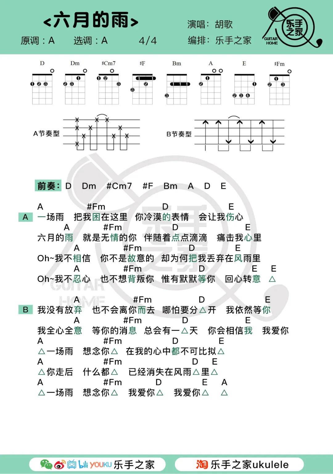 离雨简谱(3)