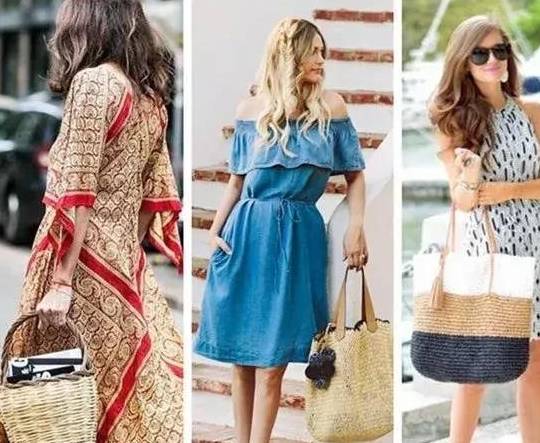 度假|别买PVC透明包了，今年流行“草编包”！