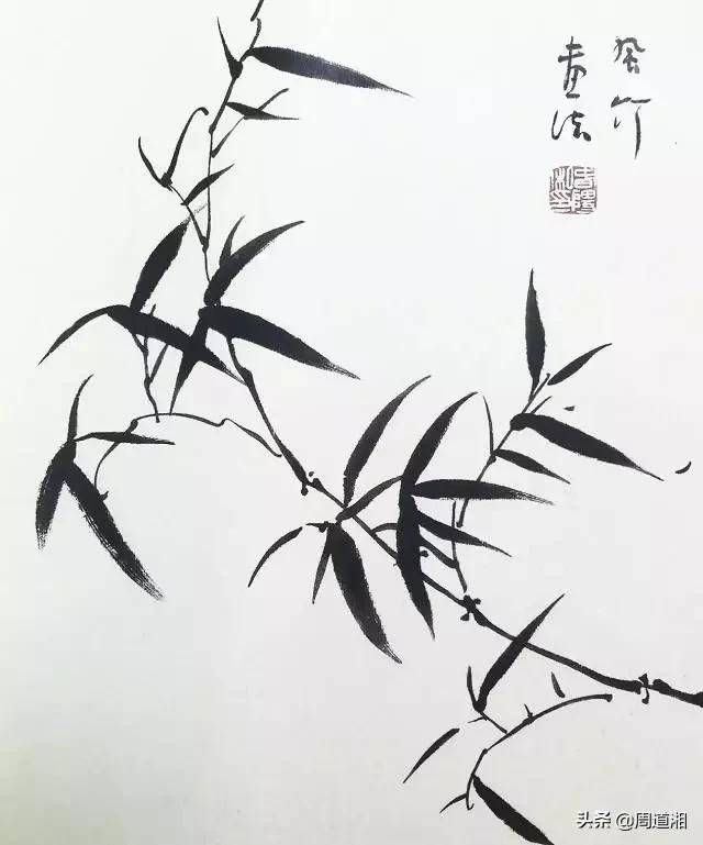 国画名师教你画写意竹子,全面生动,简单易学,讲的太精彩了!