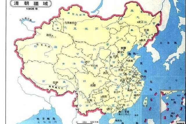 清灭亡时有1100万领土,明朝仅有350万,清朝是否在扩展疆域方面贡献