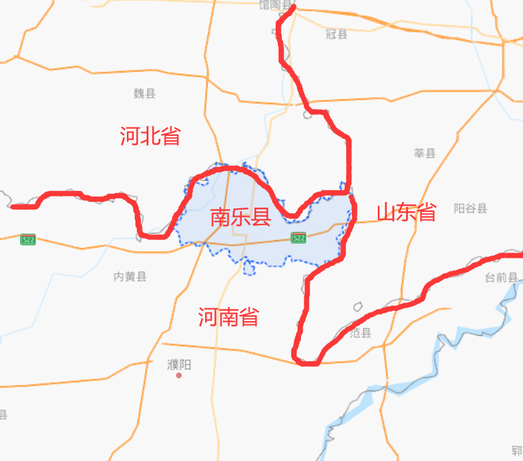 河南濮阳市有一个县,位于豫冀鲁三省交界处,曾经隶属安阳地区