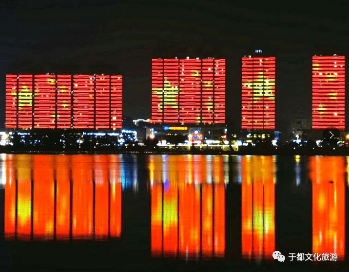 灯光夜景,点亮于都河畔!_手机搜狐网