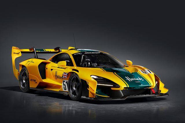 第一辆是迈凯轮senna gtr lm 825/1,它是为了向迈凯轮f1/01r致敬,常被