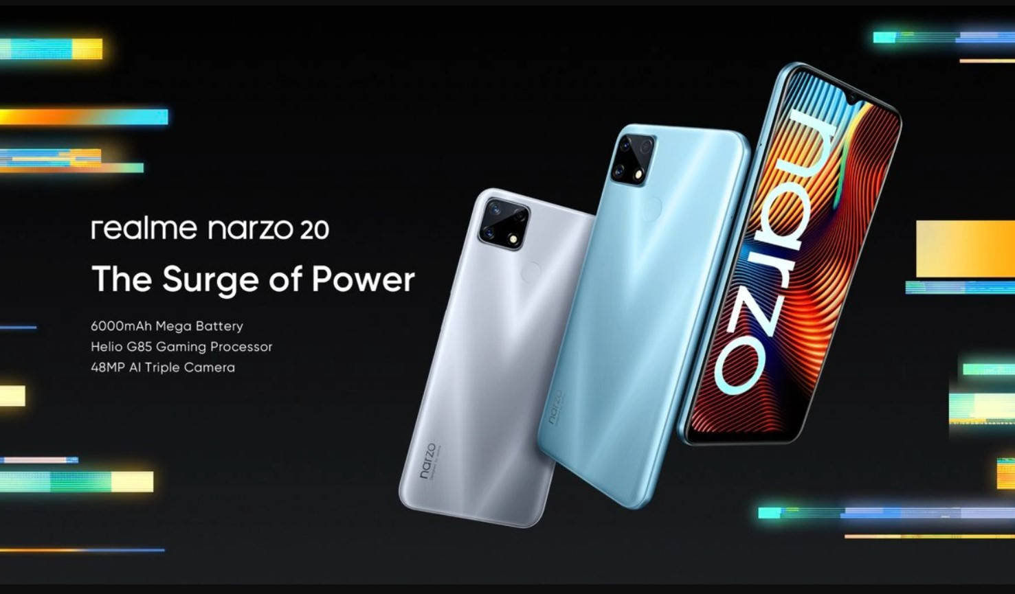 narzo|realme narzo 20 Pro印度发布：下放65W闪充