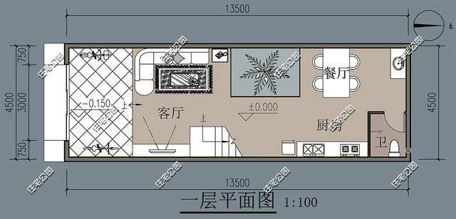 1米,深13米的自建房怎样设计布局好?