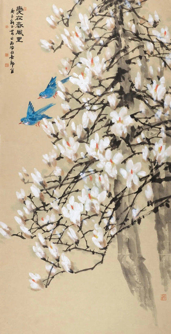 画家田舍郎作品欣赏