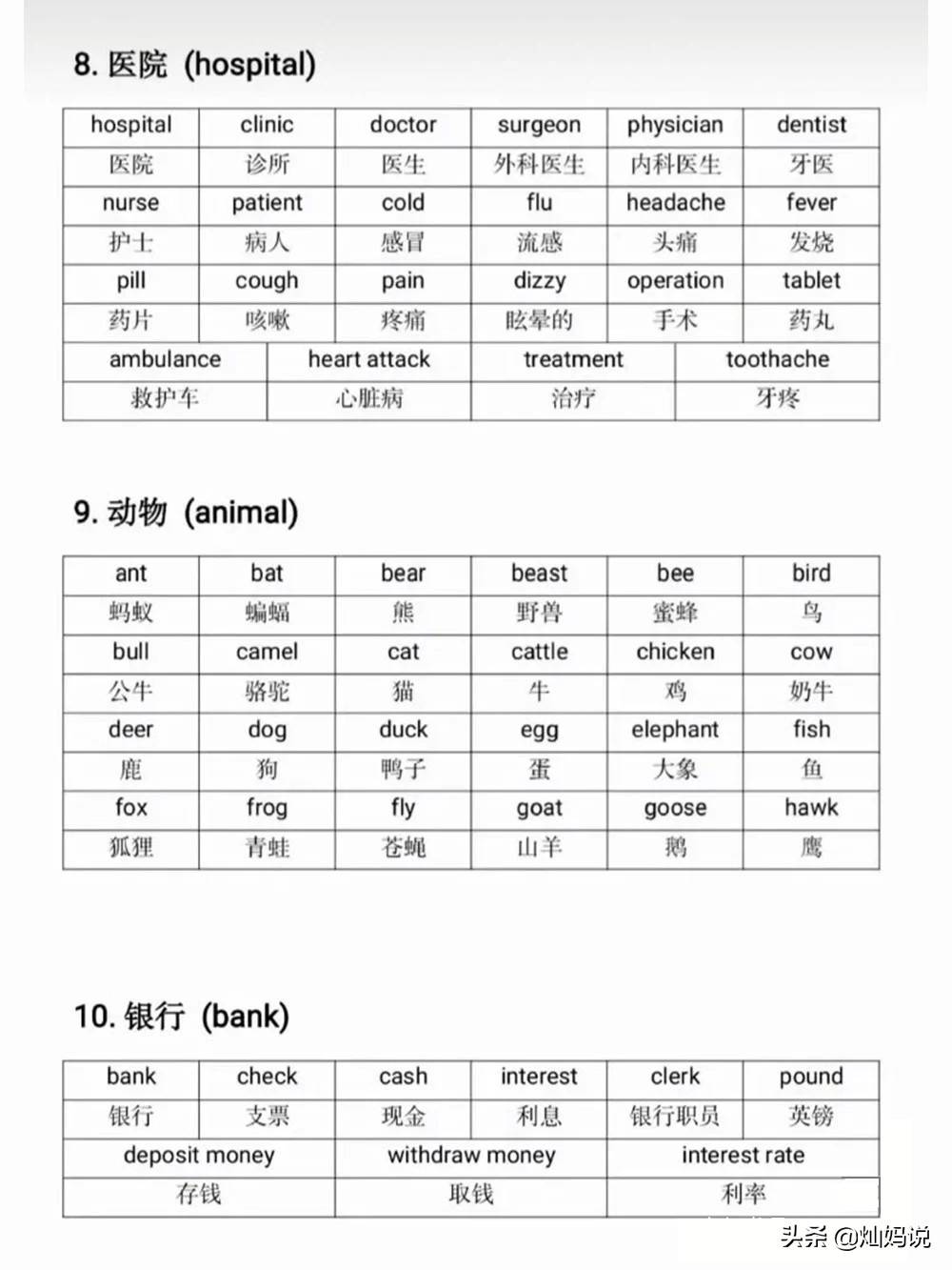 
小学生英语 日常生活中常见的英语单词“im电竞”(图3)