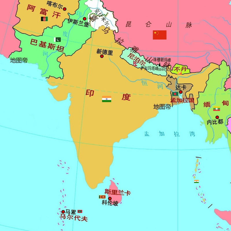 南亚大陆人口_南亚人口图(2)