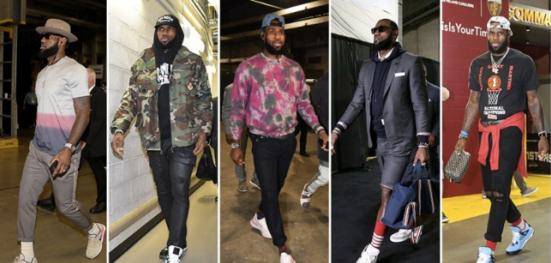 nba穿搭分5个等级阿杜乡土气息c级潮男詹姆斯s级那sss级