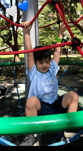 林志颖|俩娃身高遗传妈妈，颜值超高比哥哥像林志颖陈若仪晒双胞胎健身