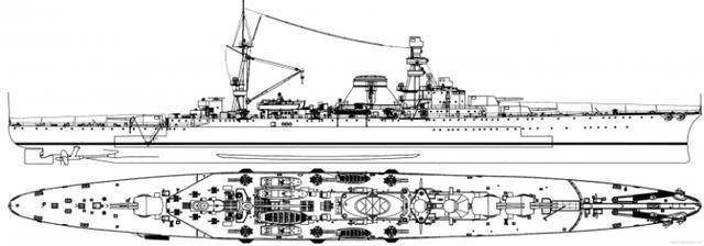 设计方案以里窝那船厂正在建造的特伦托级重巡洋舰为蓝本,按照阿根廷