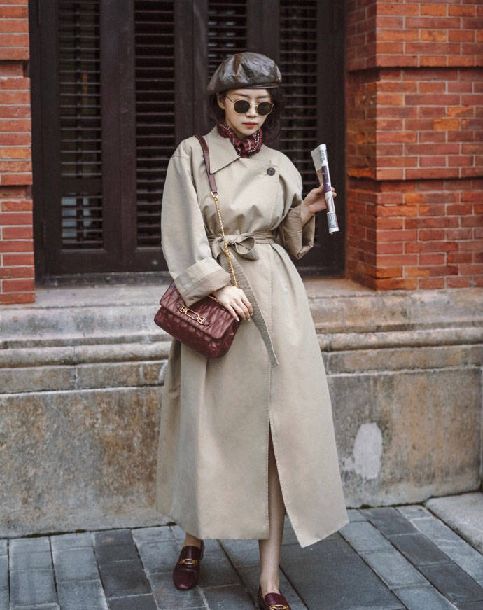 风衣|只会羡慕三木博主的会穿？秋天这3套穿搭又美又知性，你穿也可以