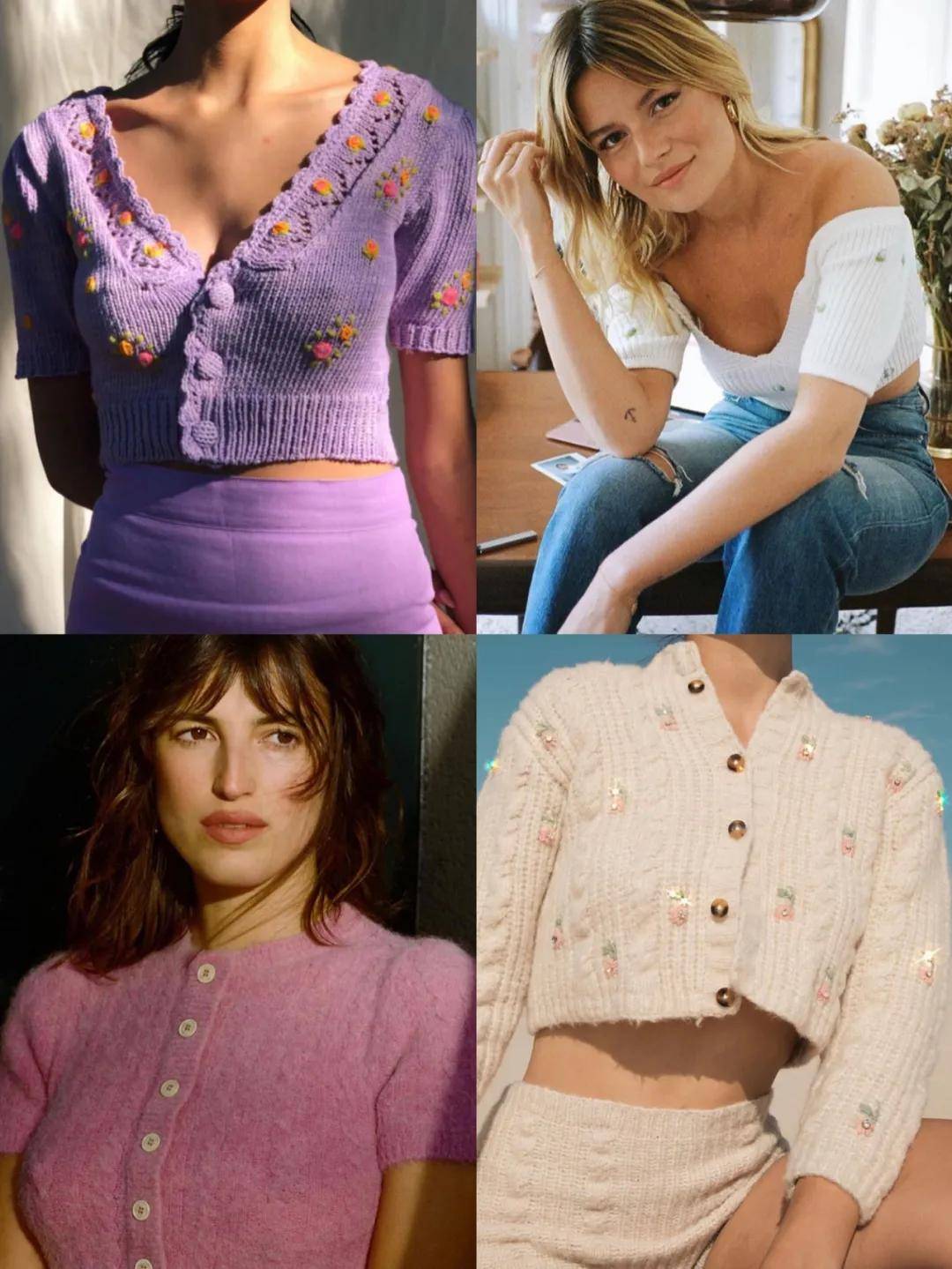 款式|网红明星针织衫穿搭，正确开启秋天模式！