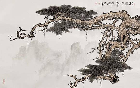 童治军 画松