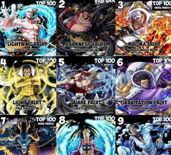 原创海贼王最强的100颗恶魔果实魂魂果实排第27橡胶果实排第38