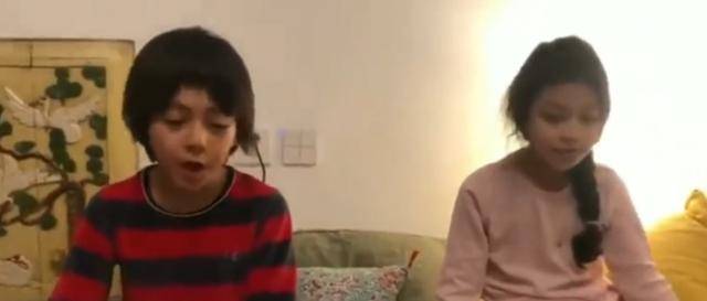 刘烨儿女近照罕曝光!妻子带俩娃为刘恺威庆生,兄妹长相差别大