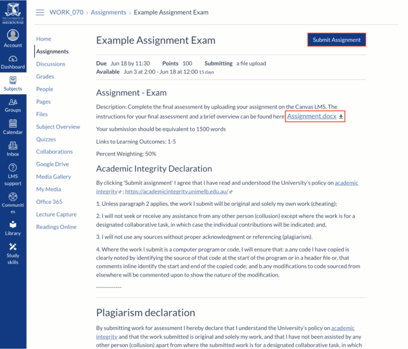 Exam|墨尔本大学Final Exam网考形式