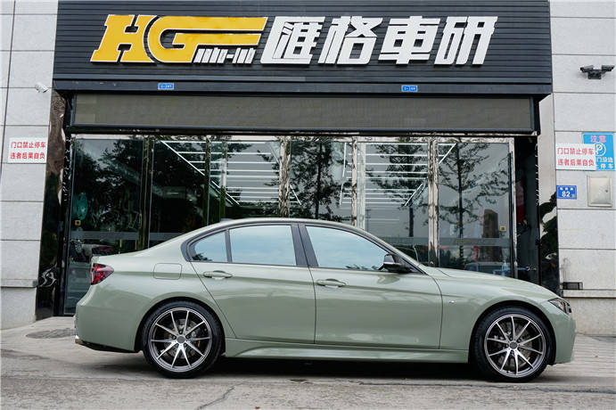 宝马3系改色卡其绿 2020超火改色膜 低调的优雅 卡其绿贴膜_搜狐汽车