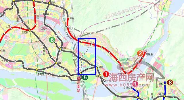 福州多条地铁线延伸 地铁5号线或将延伸至马尾