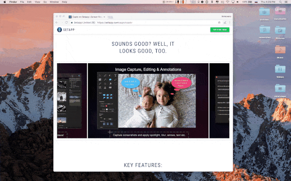 png文件的形式自动保存到桌面,并带有获取图像的时间和日期戳作为文件