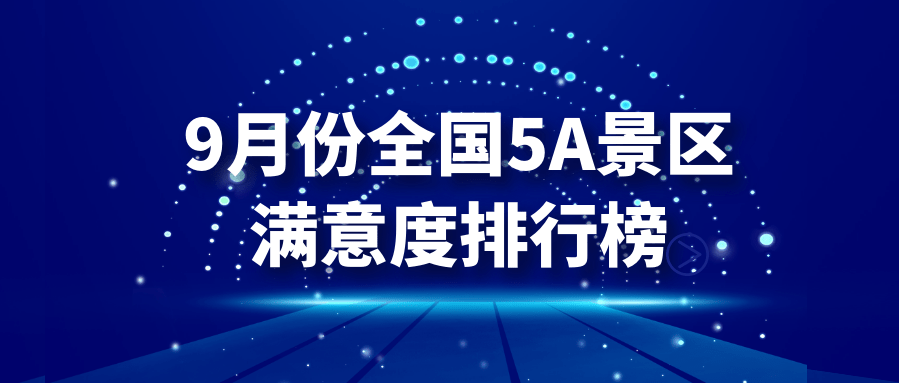 2020景点排名_2020年10月份全国5A景区满意度排行榜!