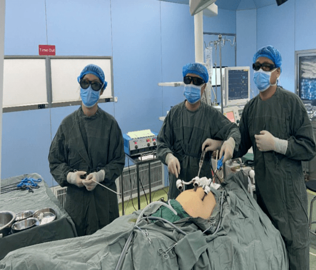 3d腹腔镜手术具有真实三维立体视觉,更清楚地显示腹腔镜内的组织解剖