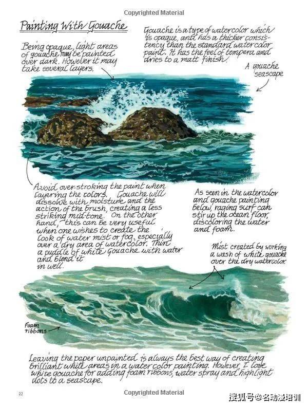 造型|分享一套水的画法，各种造型的水