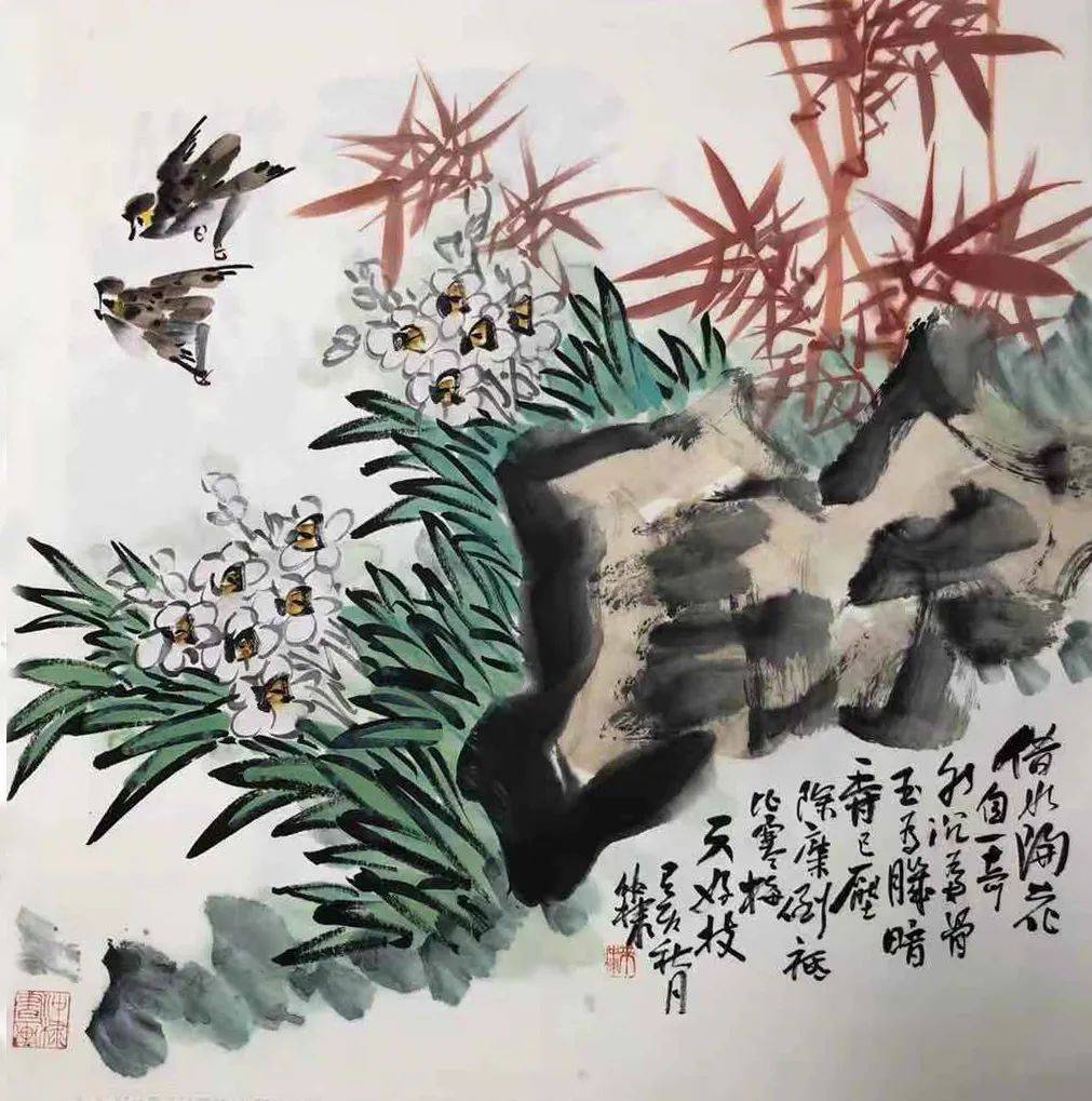 墨彩纷呈——来仲棣先生的中国花鸟画艺术美学