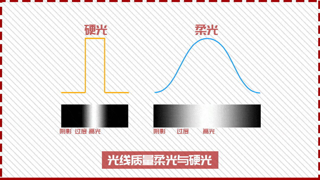 摄影中有两种主要质量类型:硬光和软光(柔光)