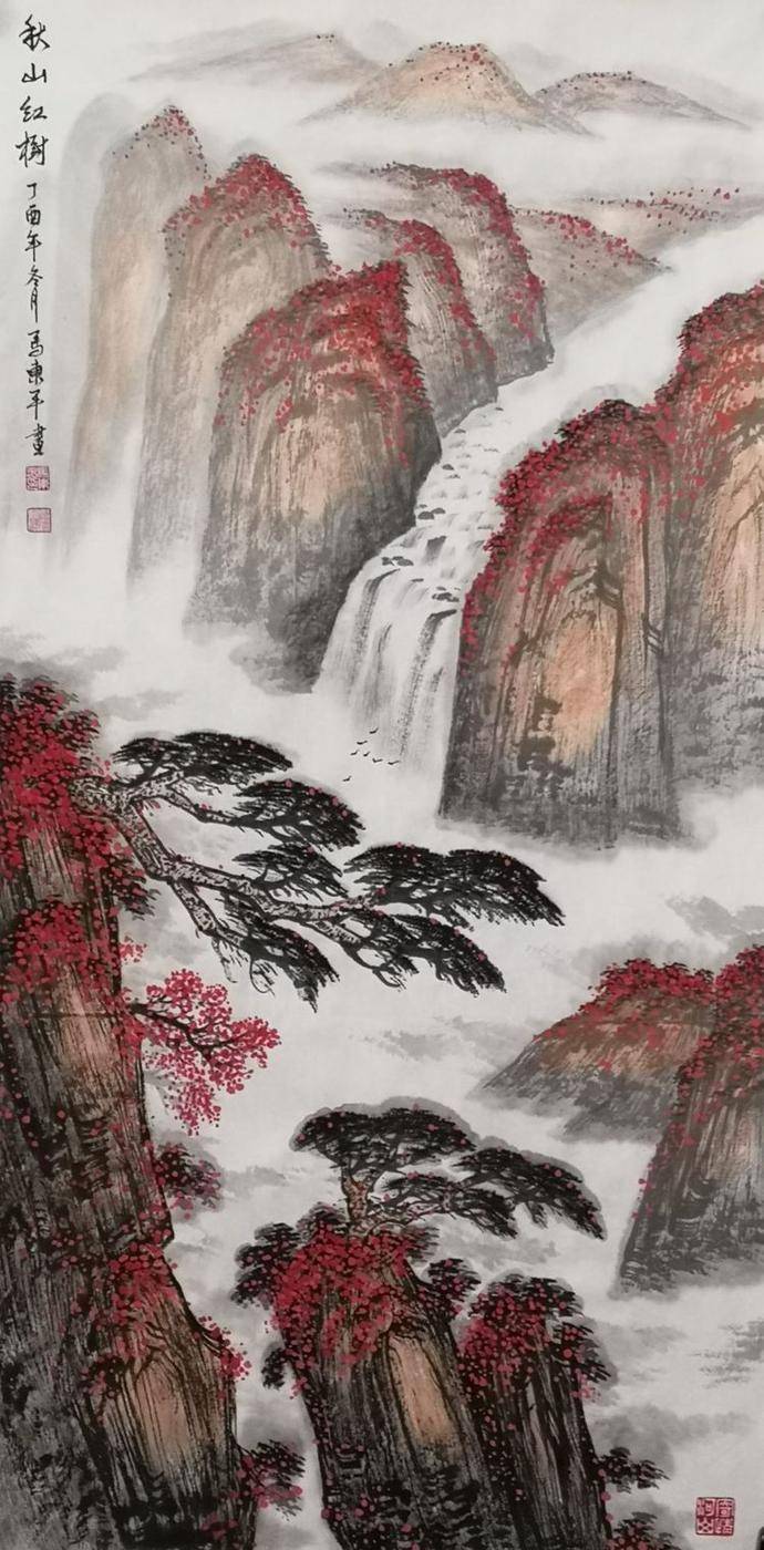 中国当代著名山水画家马东平作品欣赏