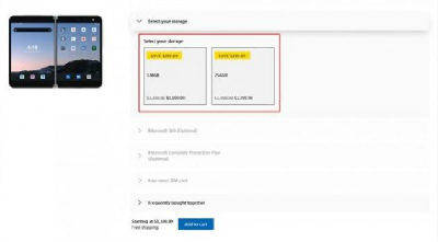 Duo|微软Surface Duo双屏设备官方降价200美元：9月才正式开售