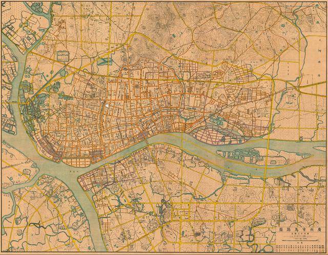 探索广州32幅精选细腻古地图认识一座两千年大城市