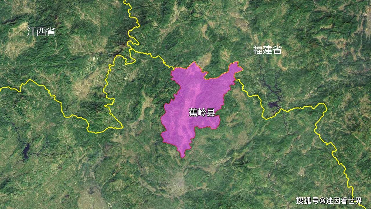 原创10张地形图快速了解广东省梅州市的8个市辖区县市