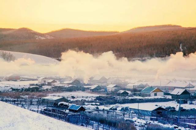 美哭了！内蒙古的北欧式冬天，堪比人间天堂_冷极村