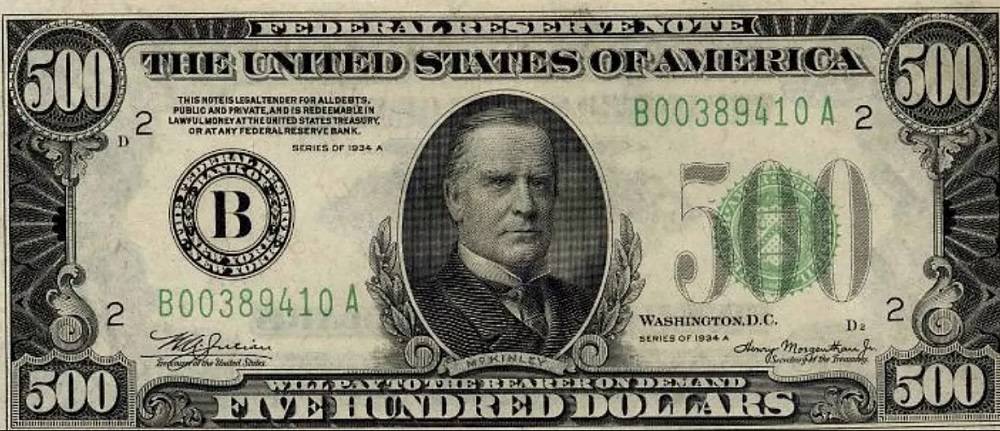 美元纸币上的十二人物头像