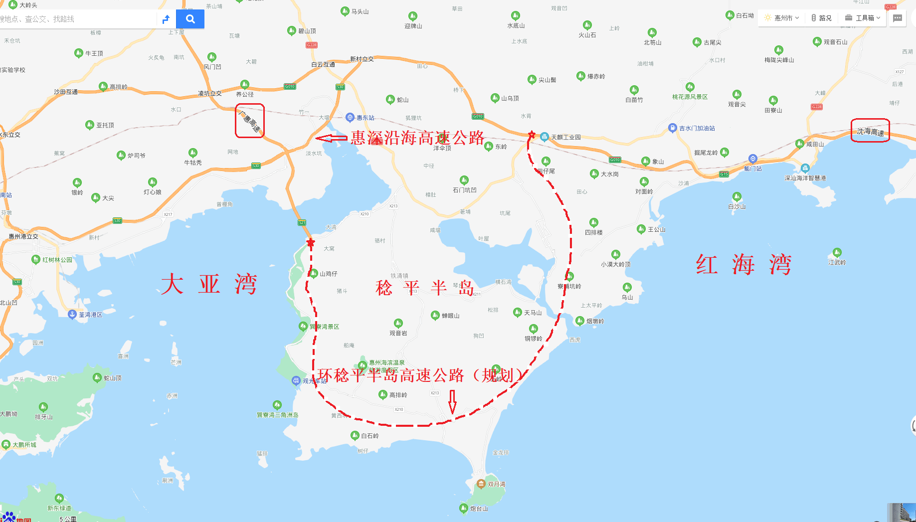 环稔平半岛高速公路将带来新的美丽与繁华