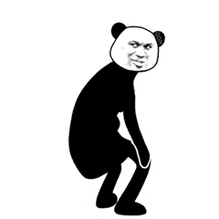 超级骚气的熊猫人跳舞表情包:小熊猫捂住住了眼睛