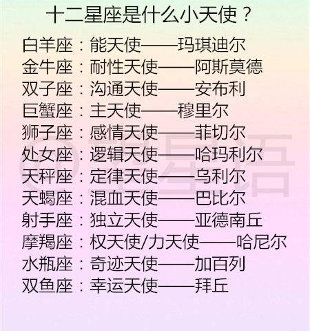 十二星座是什么小天使?十二星座中,哪些星座难伺候?