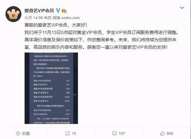 爱奇艺又涨价了！一年烧掉近百亿，终于对VIP们