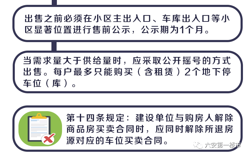 车位购买程序有哪些规定