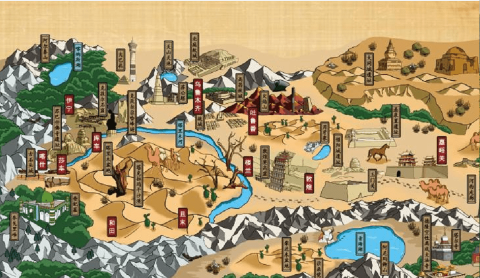 点赞!丝绸之路手绘地图被央广网报道