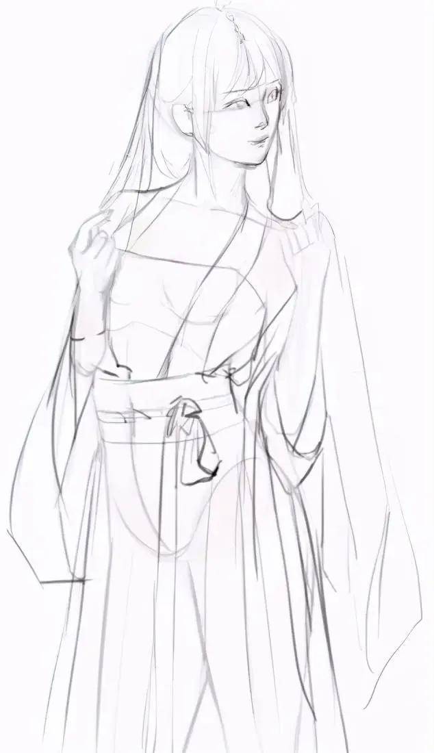 「cg原画插画教程」板绘新手画人体如何起形?