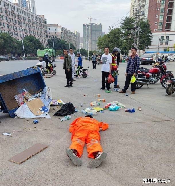 惠州一女司机撞翻环卫工人,抱头痛哭,脚上穿高跟鞋