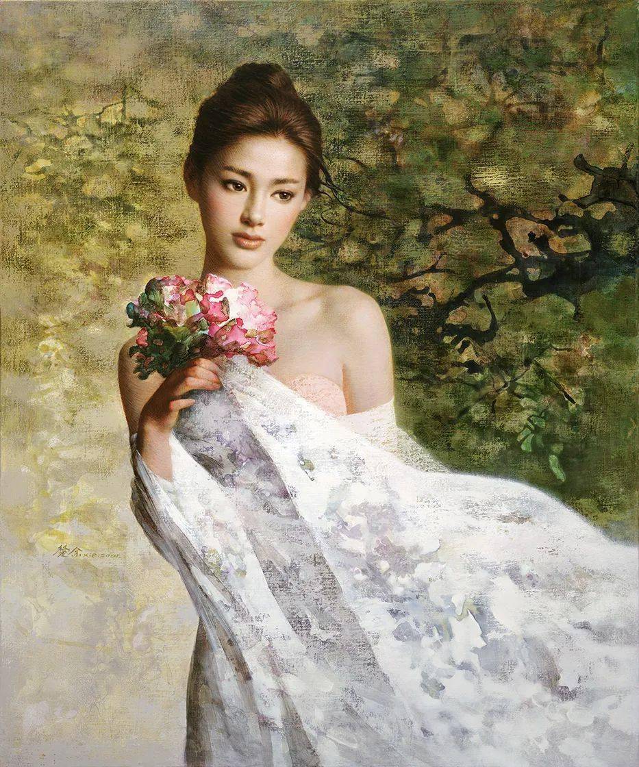 中国油画家谢楚余女性人物油画作品赏析_搜狐网