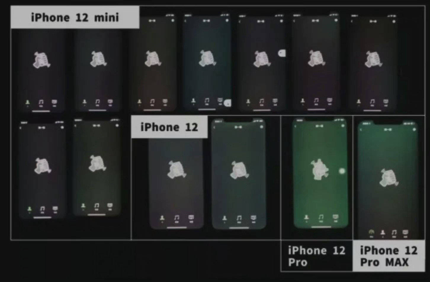 Зеленит экран iphone 12