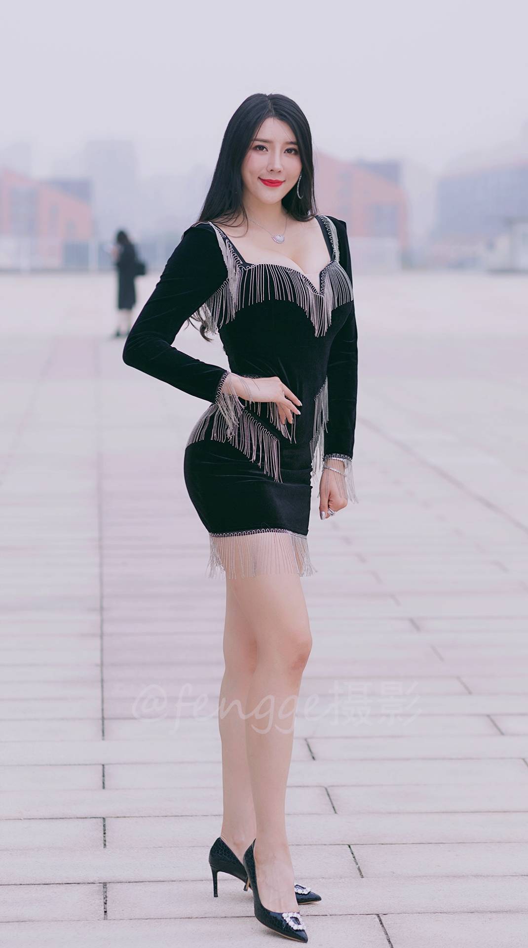 偶遇健身圈的美女网红刘太阳,时尚气质身材棒!