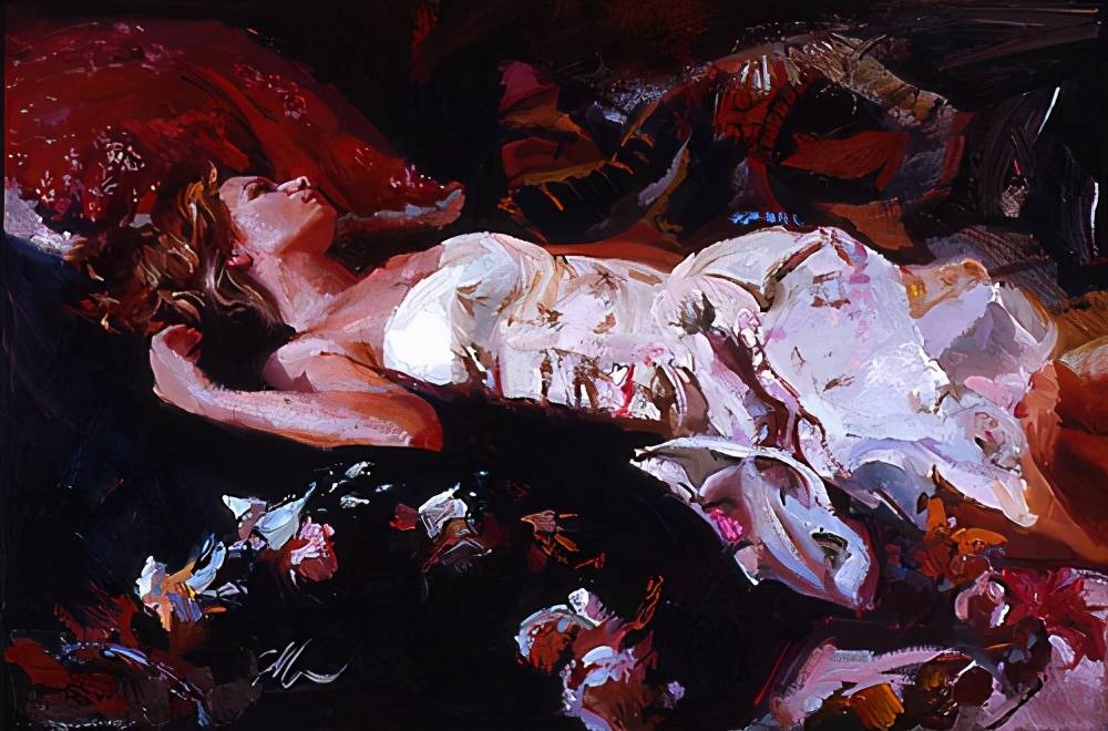 图片[6]-人体油画——性感慵懒的睡美人出自美国女艺术家的笔下-魔性次元